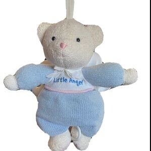 Vintage Soft Dreams Little Angel Plush Teddy Bear Musical Crib Toy